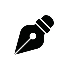 fountain pen icon design vector template