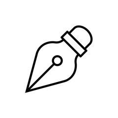 fountain pen icon design vector template