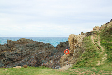 View of the Byron bay ocean, Queensland, Australia