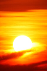 Blur focus Sunset sky orange sky orange cloud outdoor summer nature