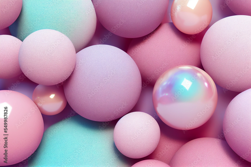 Poster dynamic abstract background spheres.