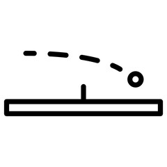 tennis table hit icon