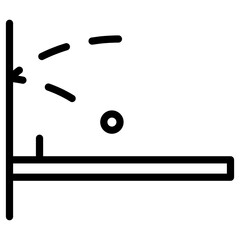 tennis table hit icon