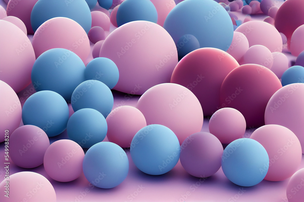 Poster dynamic abstract background spheres.