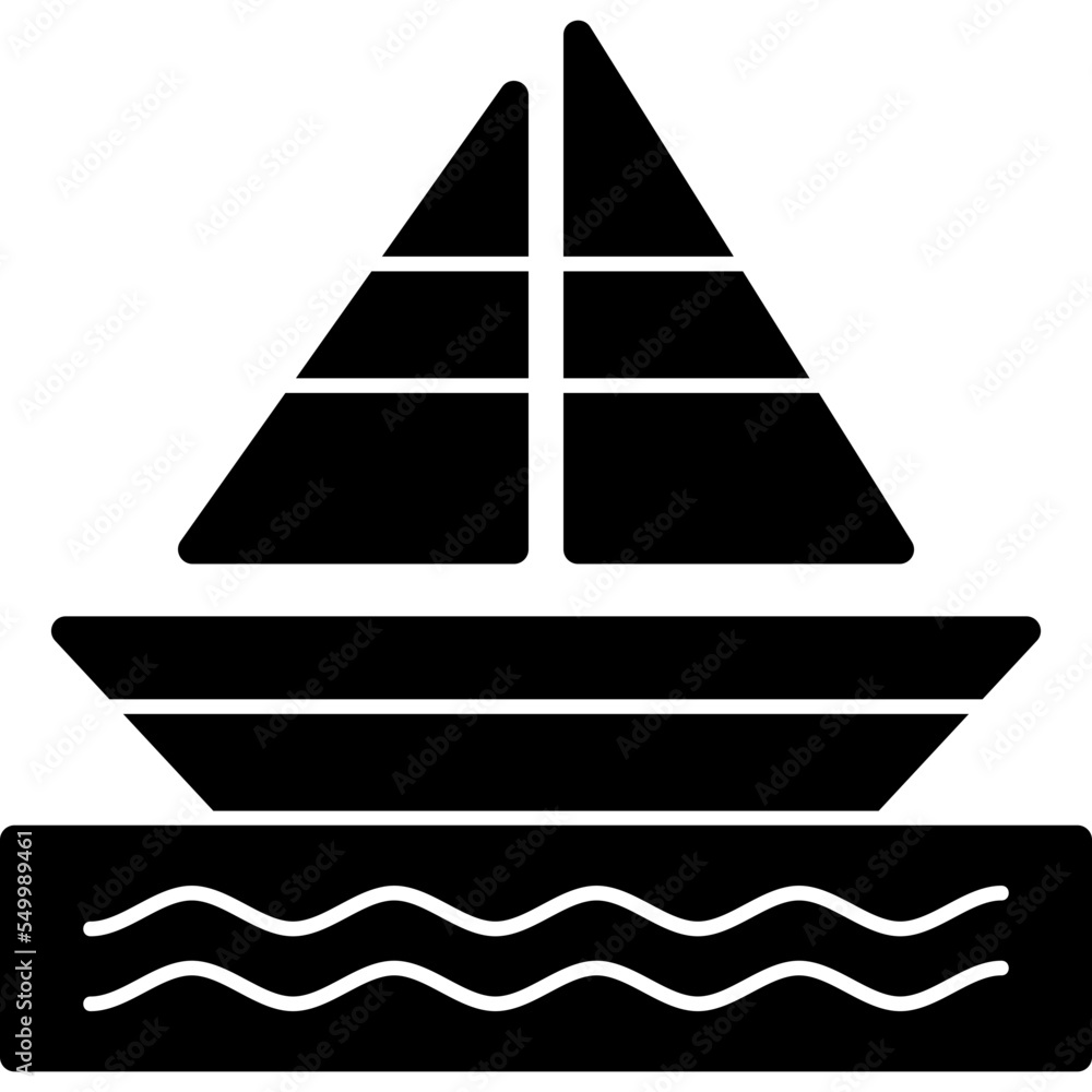 Sticker Sailing Icon