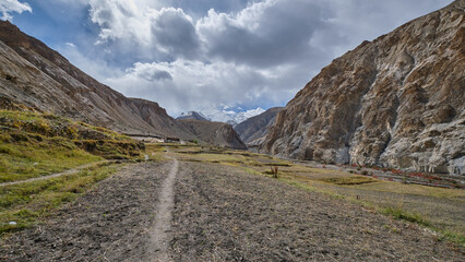 Upper Hankar village in Markha valley, Ladakh