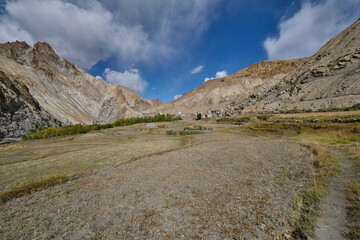 Upper Hankar village in Markha valley, Ladakh