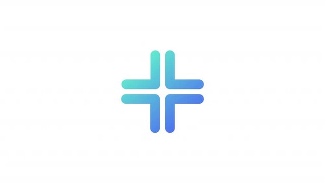 Animated minimize gradient ui icon. Exit full screen mode. Seamless loop HD video with alpha channel on transparent background. Line color user interface symbol motion graphic animation