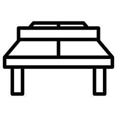 Fototapeta premium table tennis court icon
