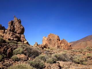 Fototapeta premium View of rocks in the Teide National Park in tenerife