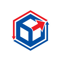 Logistics company logo icon
