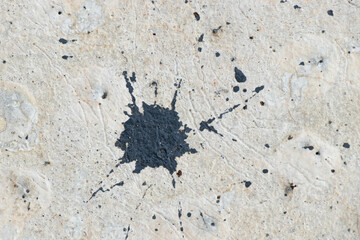 Splash of painting on concrete texture background