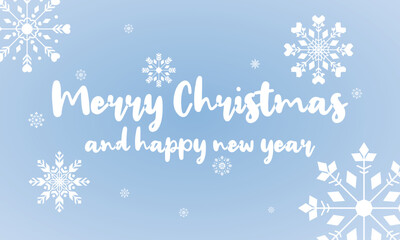 Christmas background with snowflakes, perfect for office, banner, company, landing page, background, social media, wallpaper and more