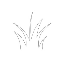 Fototapeta premium Green Grass Isolated on White Background,flowers