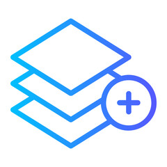 Obraz premium layer gradient icon