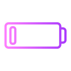 low battery gradient icon