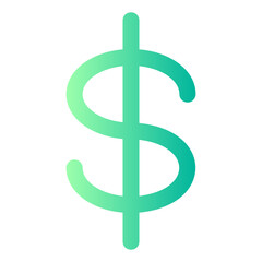 dollar gradient icon