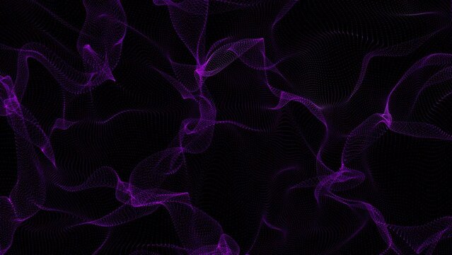 Purple color fluid particle background