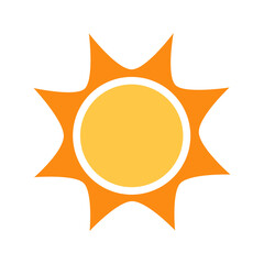 shining sun, spherical sun icon,cartoon text frame,Various circular speech bubbles, conversation