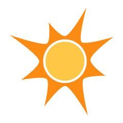 shining sun, spherical sun icon,cartoon text frame,Various circular speech bubbles, conversation