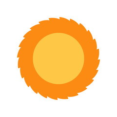 shining sun, spherical sun icon,cartoon text frame,Various circular speech bubbles, conversation