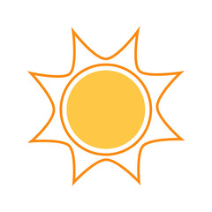 shining sun, spherical sun icon,cartoon text frame,Various circular speech bubbles, conversation