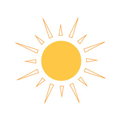 shining sun, spherical sun icon,cartoon text frame,Various circular speech bubbles, conversation