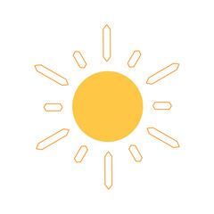 shining sun, spherical sun icon,cartoon text frame,Various circular speech bubbles, conversation