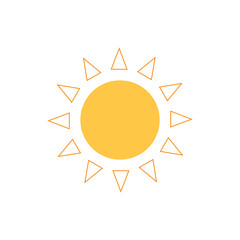 shining sun, spherical sun icon,cartoon text frame,Various circular speech bubbles, conversation