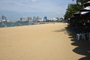 Strand und Promenade in Pattaya, Thailand