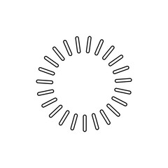 shining sun, spherical sun icon,cartoon text frame,Various circular speech bubbles, conversation