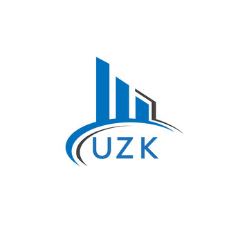 UZK letter logo. UZK blue image. UZK Monogram logo design for entrepreneur and business. UZK best icon.	
