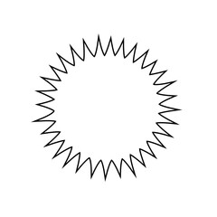 shining sun, spherical sun icon,cartoon text frame,Various circular speech bubbles, conversation