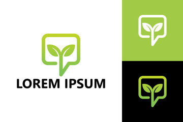 Plant consult logo template design vector