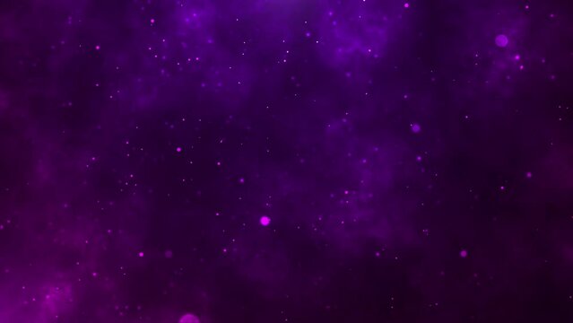 Particle background glowing in purple haze	