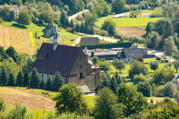 kościół w polanie góry fotografia 