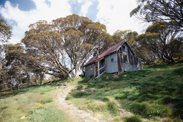 Cope Hut near Falls Creek in Australia