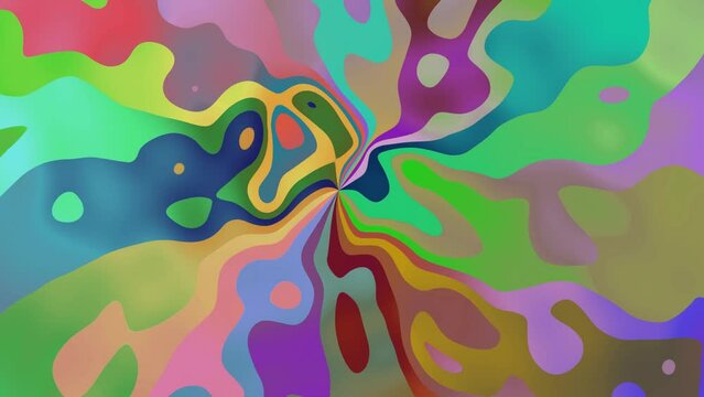 Colorful twirl shape liquid background