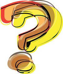 Abstract Colorful Doodle Symbol illustration