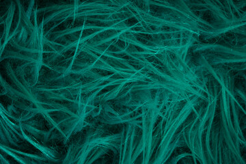 Green hairy fur texture for background
