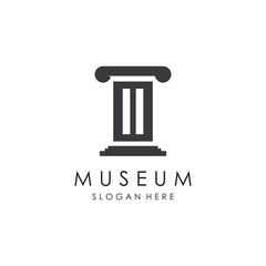 Museum Logo Template With Minimalist and Modern Concept