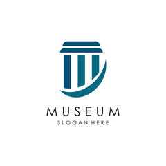 Museum Logo Template With Minimalist and Modern Concept