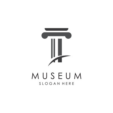 Museum Logo Template With Minimalist and Modern Concept