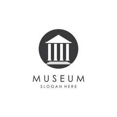 Museum Logo Template With Minimalist and Modern Concept