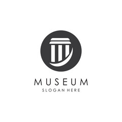 Museum Logo Template With Minimalist and Modern Concept