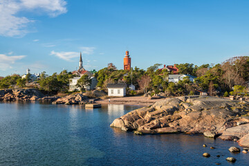 Coastal view of Hanko city, Finland