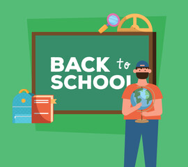 back to school lettering and teacher