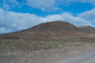 view to maountains in fuenteventura