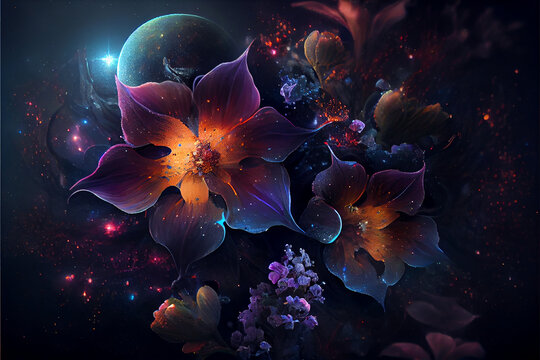 Flowers found in the deepest reaches of the universe, deep space flowers