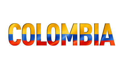 colombian flag text font